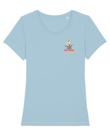 50% SAVAGE 50% SWEETHEART - SAMURAI CUPCAKE lateral Sky Blue