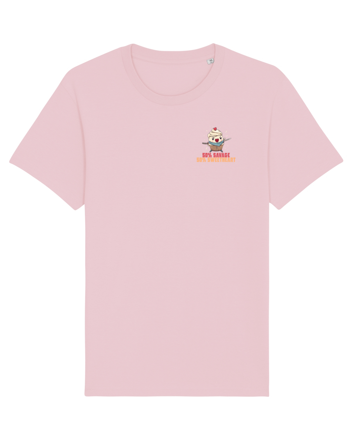 Tricou mânecă scurtă Unisex Rocker Cotton Pink