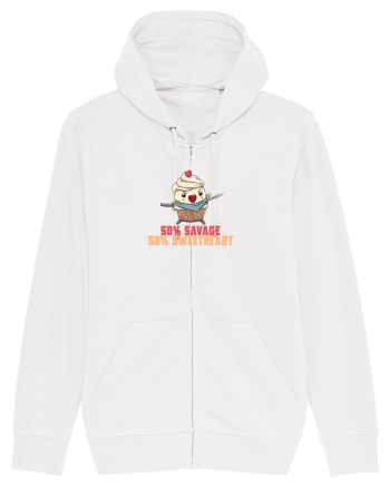 50% SAVAGE 50% SWEETHEART - SAMURAI CUPCAKE  White
