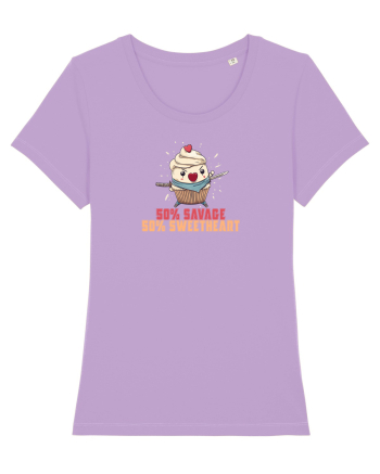 50% SAVAGE 50% SWEETHEART - SAMURAI CUPCAKE  Lavender Dawn