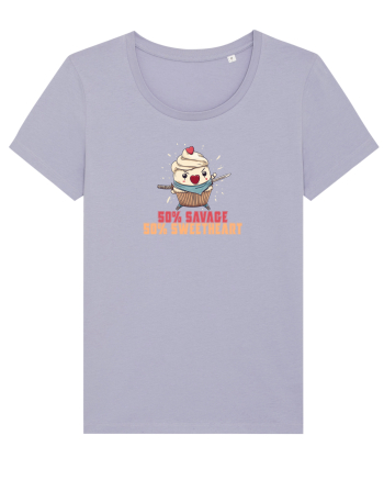 50% SAVAGE 50% SWEETHEART - SAMURAI CUPCAKE  Lavender