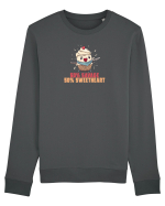 50% SAVAGE 50% SWEETHEART - SAMURAI CUPCAKE  Bluză mânecă lungă Unisex Rise