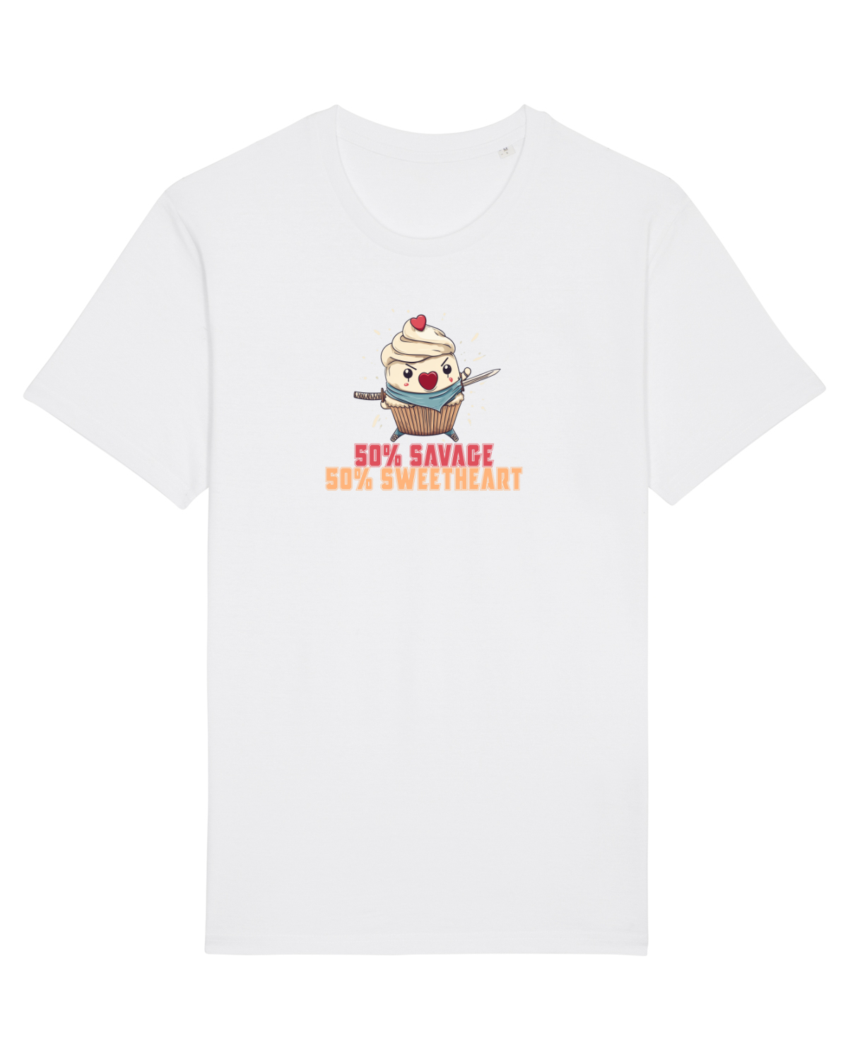 Tricou mânecă scurtă Unisex Rocker White
