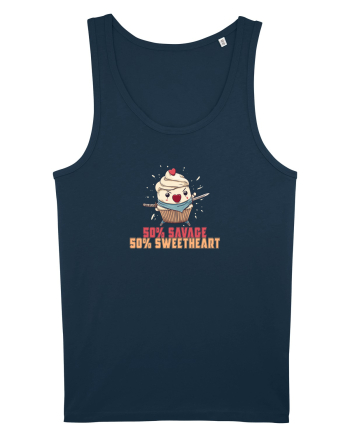 50% SAVAGE 50% SWEETHEART - SAMURAI CUPCAKE  Navy