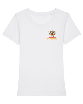 50% SAVAGE 50% SWEETHEART - COWBOY CUPCAKE  lateral White