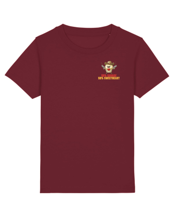 50% SAVAGE 50% SWEETHEART - COWBOY CUPCAKE  lateral Burgundy