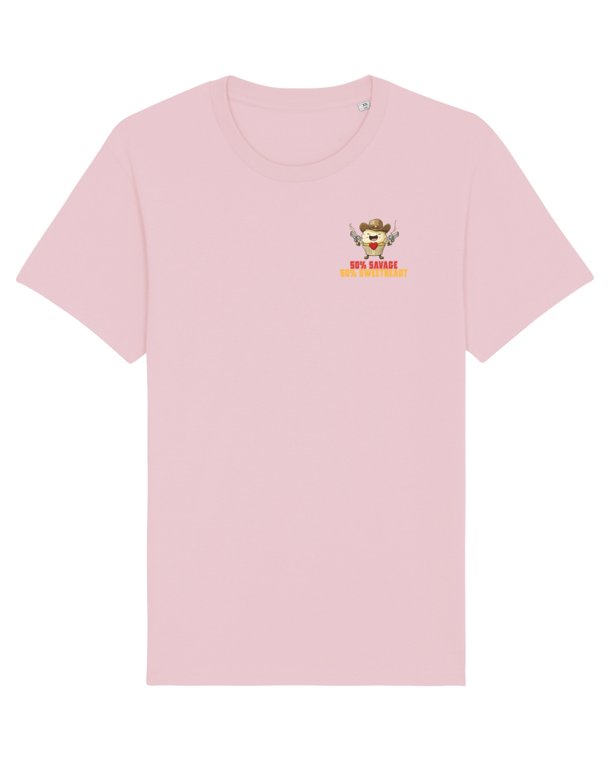 Tricou mânecă scurtă Unisex Rocker Cotton Pink