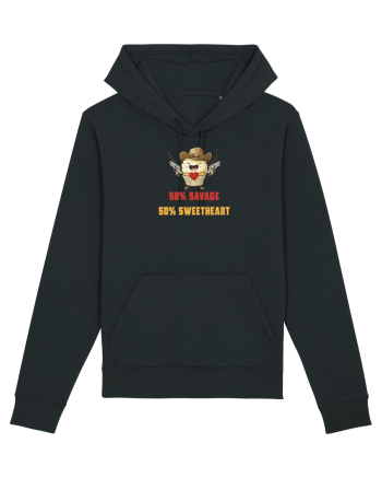 50% SAVAGE 50% SWEETHEART - COWBOY CUPCAKE  Black