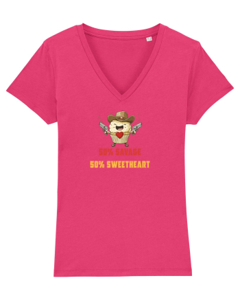 50% SAVAGE 50% SWEETHEART - COWBOY CUPCAKE  Raspberry