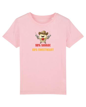 50% SAVAGE 50% SWEETHEART - COWBOY CUPCAKE  Cotton Pink