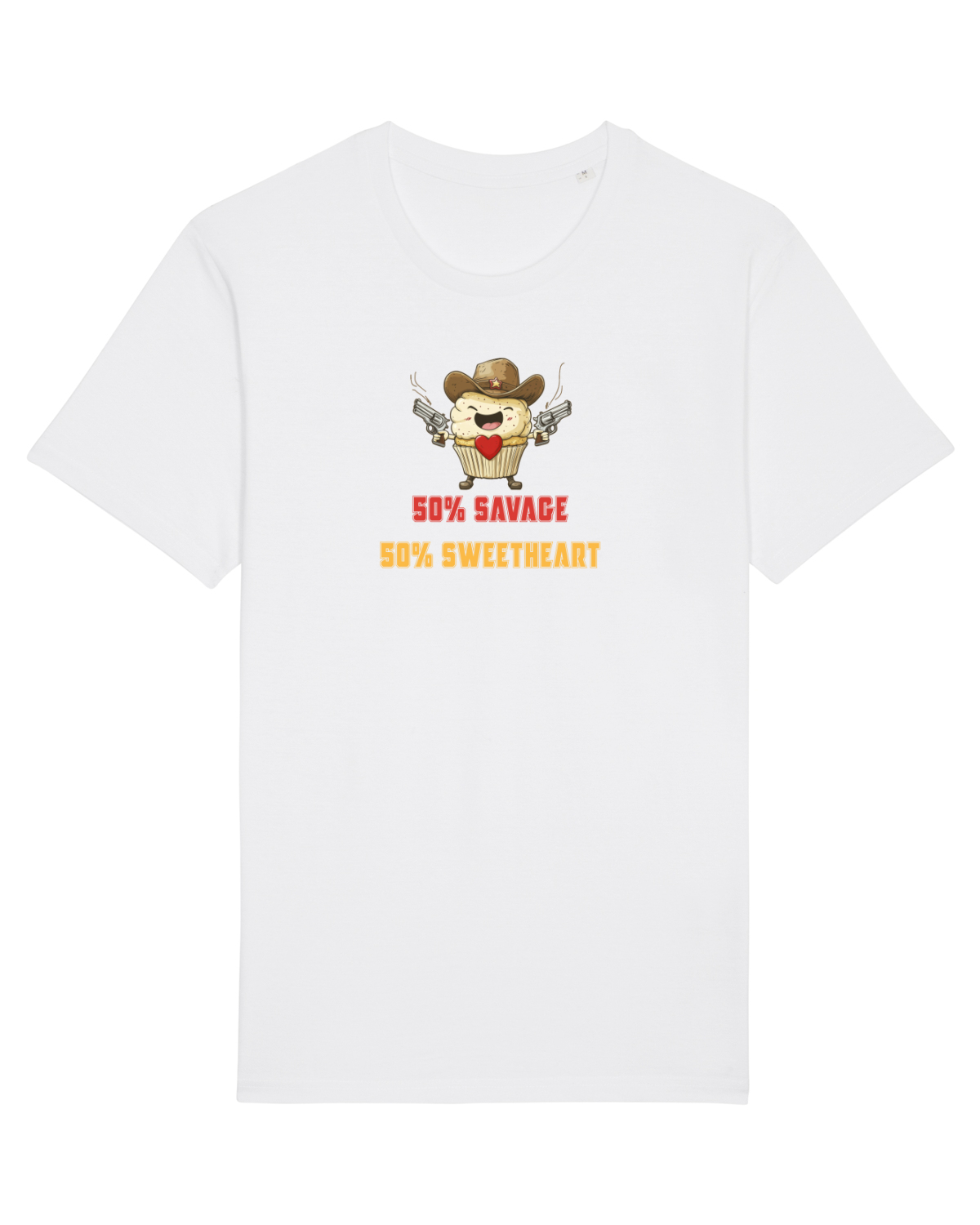 Tricou mânecă scurtă Unisex Rocker White