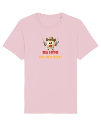 50% SAVAGE 50% SWEETHEART - COWBOY CUPCAKE  Cotton Pink