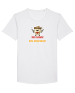50% SAVAGE 50% SWEETHEART - COWBOY CUPCAKE  Tricou mânecă scurtă guler larg Bărbat Skater