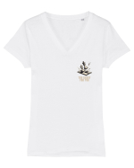 TOO SASSY FOR YOU - REGINA lateral Tricou mânecă scurtă guler V Damă Evoker