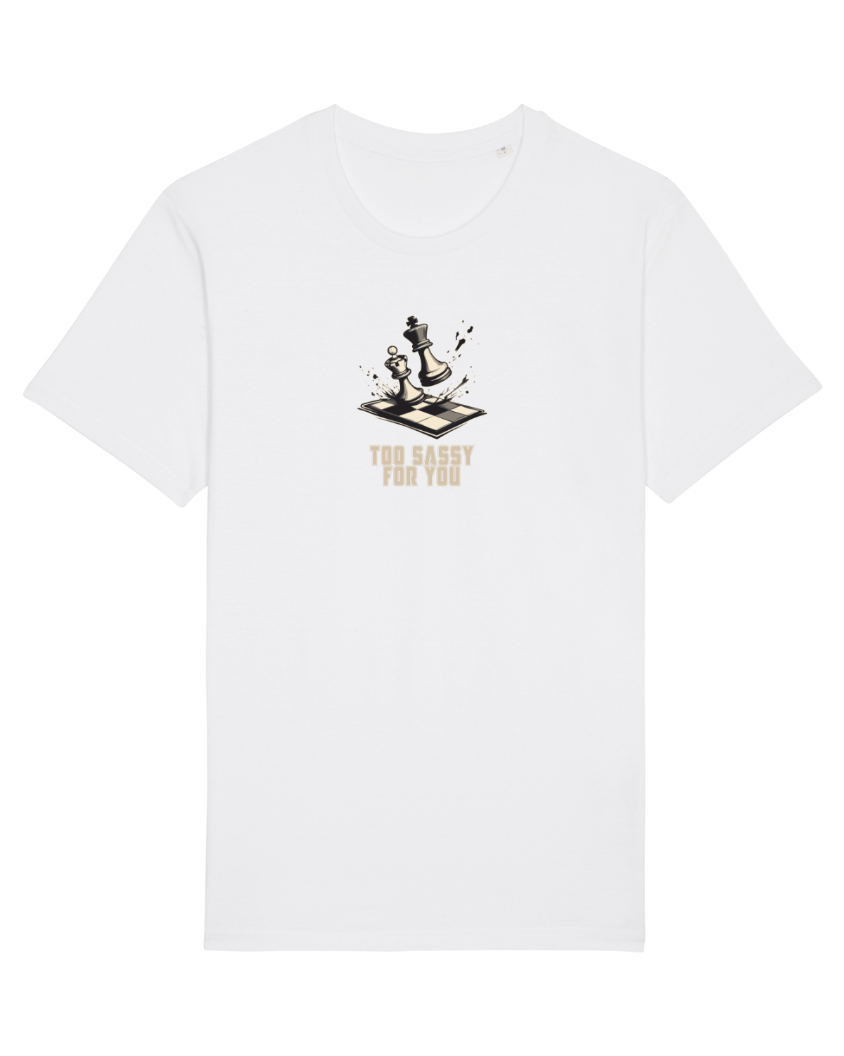 Tricou mânecă scurtă Unisex Rocker White