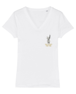 TOO SASSY FOR YOU - PISICA lateral Tricou mânecă scurtă guler V Damă Evoker