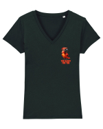 TOO SASSY FOR YOU - PAPAGAL 1 lateral Tricou mânecă scurtă guler V Damă Evoker