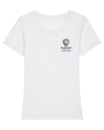 YOU SAY CRAZY LIKE IT`S A BAD THING - clovn 2 lateral Tricou mânecă scurtă guler larg fitted Damă Expresser