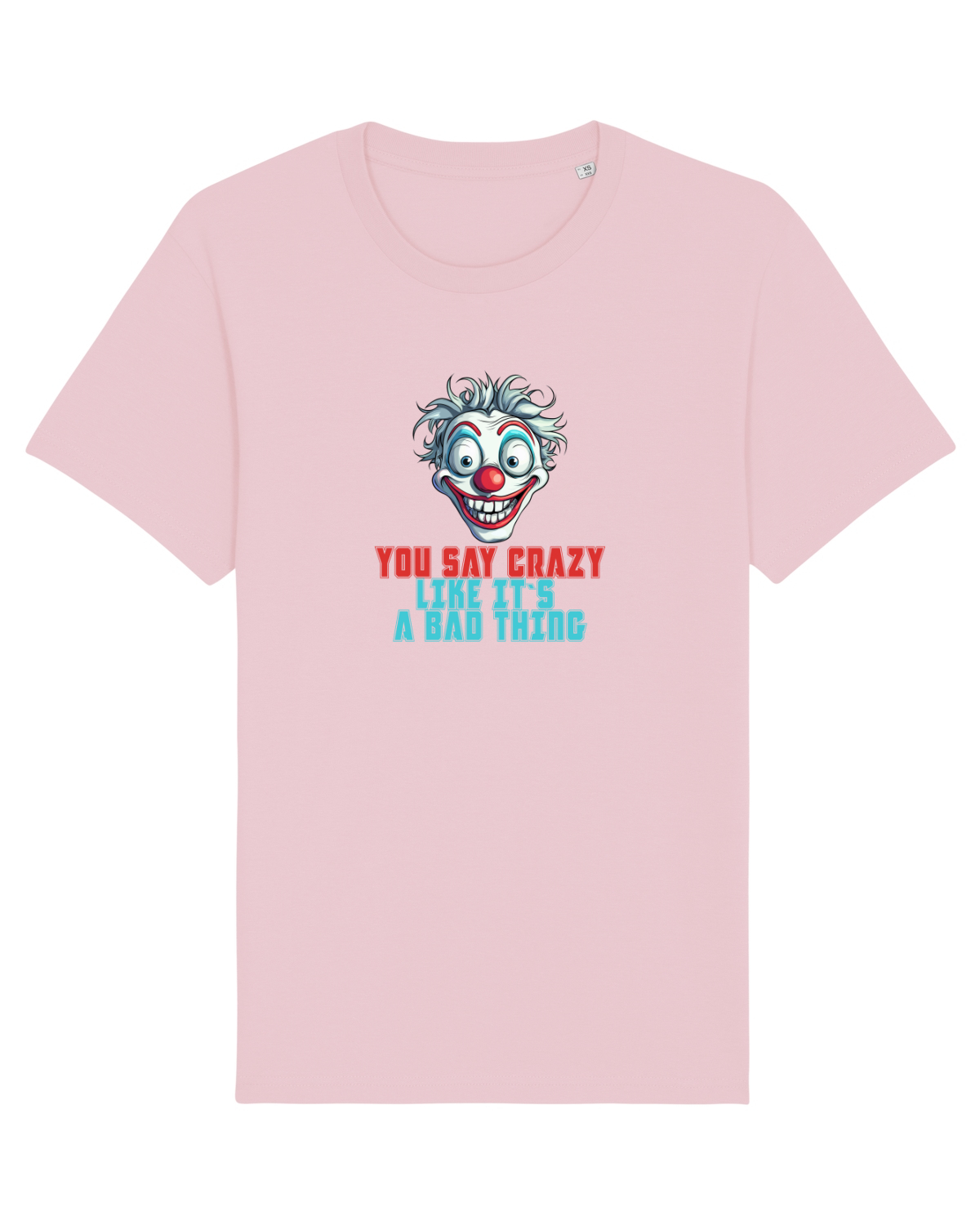 Tricou mânecă scurtă Unisex Rocker Cotton Pink