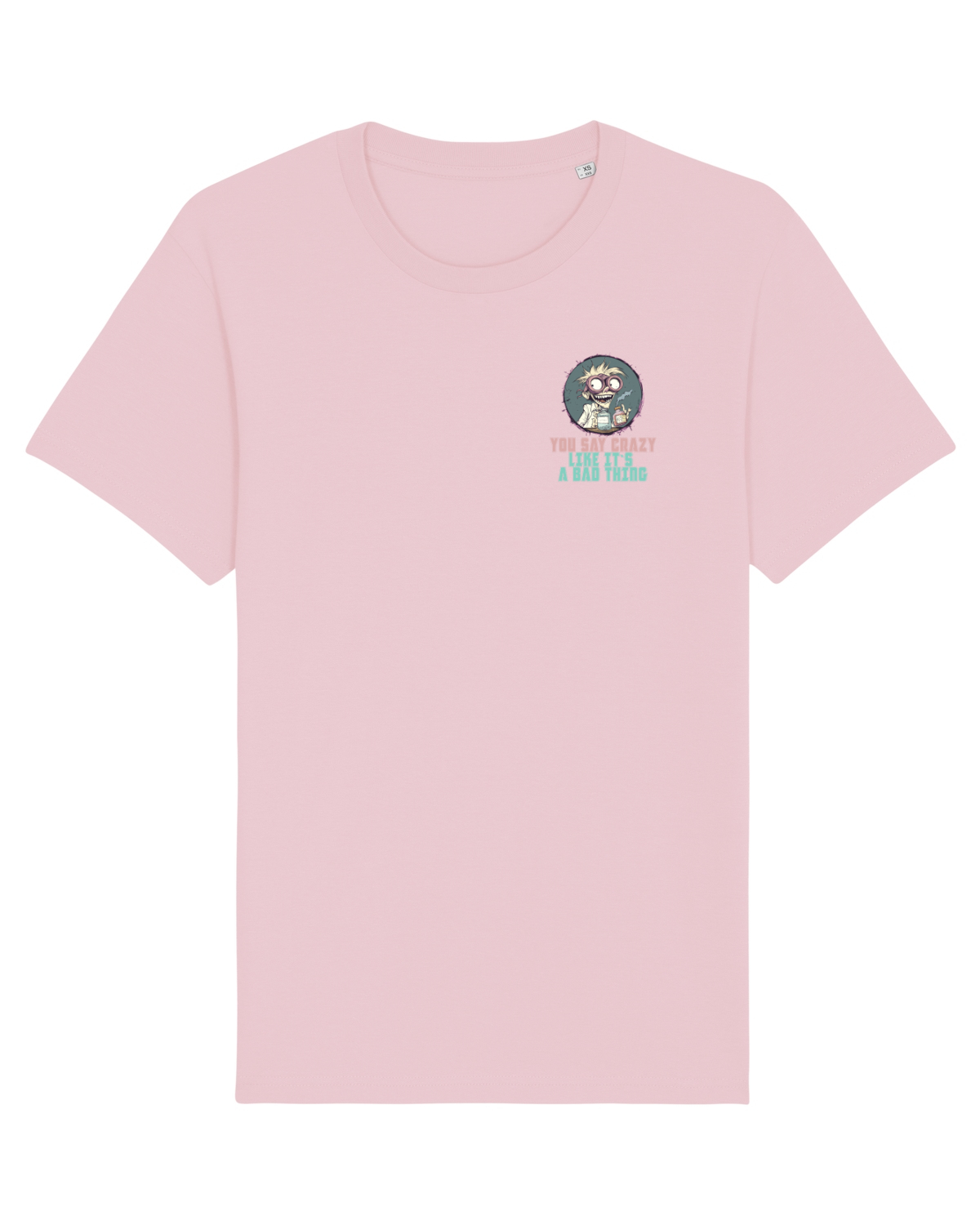 Tricou mânecă scurtă Unisex Rocker Cotton Pink
