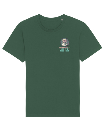 YOU SAY CRAZY LIKE IT`S A BAD THING - MAD SCIENTIST 3 lateral Bottle Green