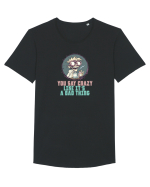 YOU SAY CRAZY LIKE IT`S A BAD THING - MAD SCIENTIST 3  Tricou mânecă scurtă guler larg Bărbat Skater