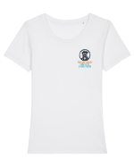 YOU SAY CRAZY LIKE IT`S A BAD THING - MAD SCIENTIST 1 lateral Tricou mânecă scurtă guler larg fitted Damă Expresser