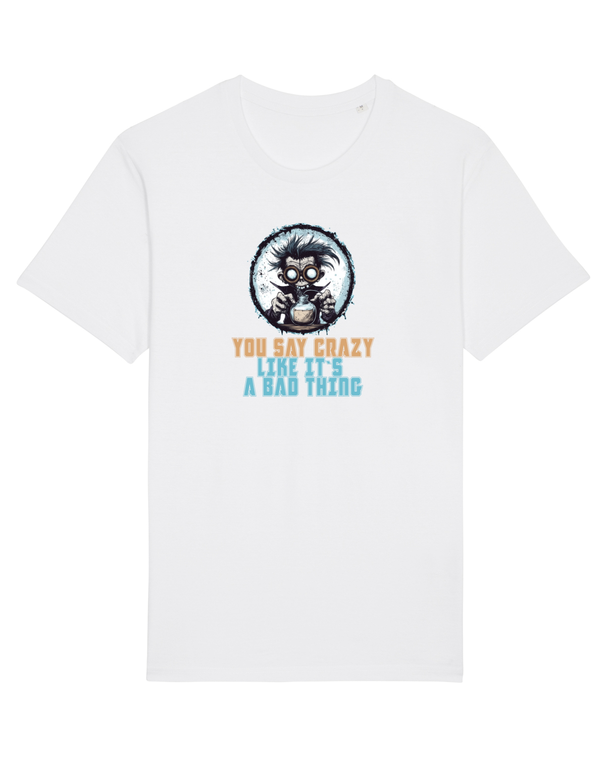 Tricou mânecă scurtă Unisex Rocker White