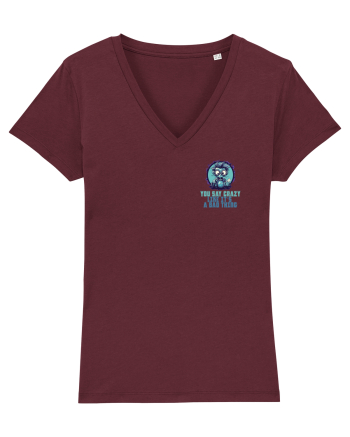 YOU SAY CRAZY LIKE IT`S A BAD THING - MAD SCIENTIST 2 lateral Burgundy