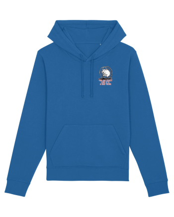 YOU SAY CRAZY LIKE IT`S A BAD THING - HAMSTER lateral Royal Blue