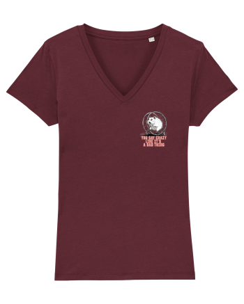 YOU SAY CRAZY LIKE IT`S A BAD THING - HAMSTER lateral Burgundy