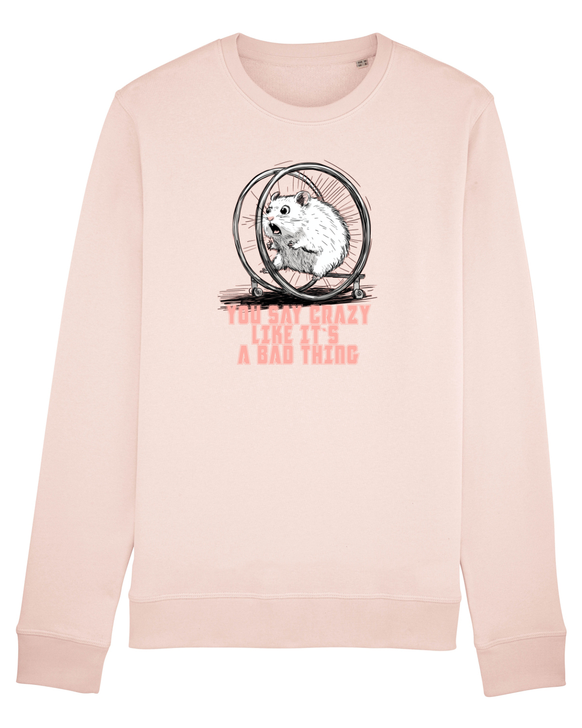 Bluză mânecă lungă Unisex Rise Candy Pink