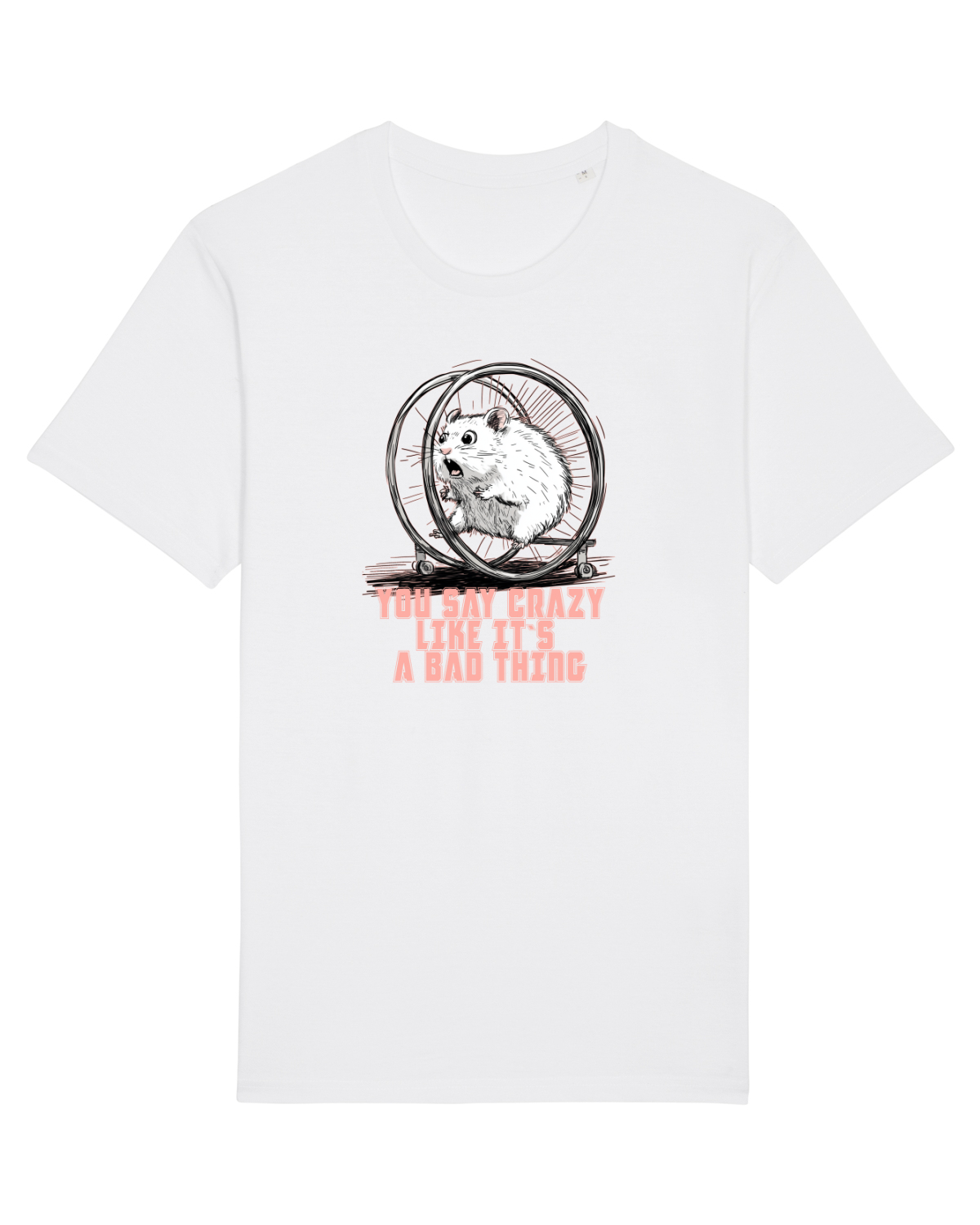 Tricou mânecă scurtă Unisex Rocker White