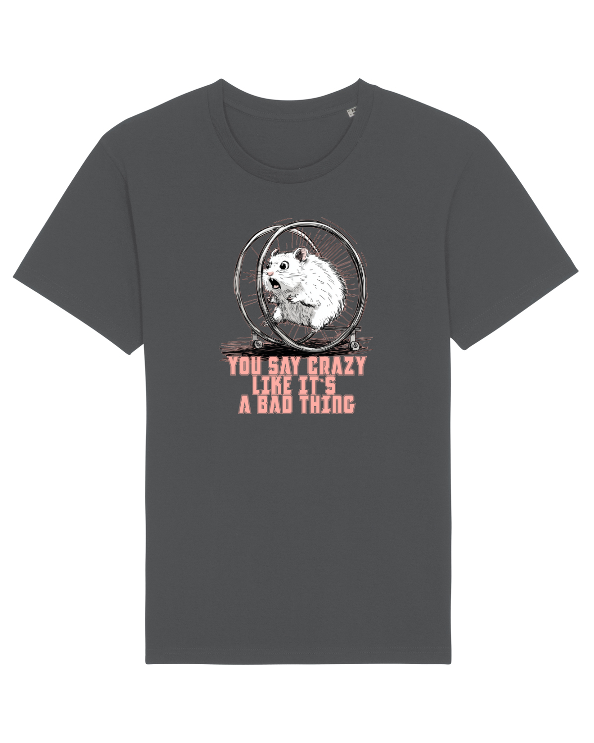 Tricou mânecă scurtă Unisex Rocker Anthracite