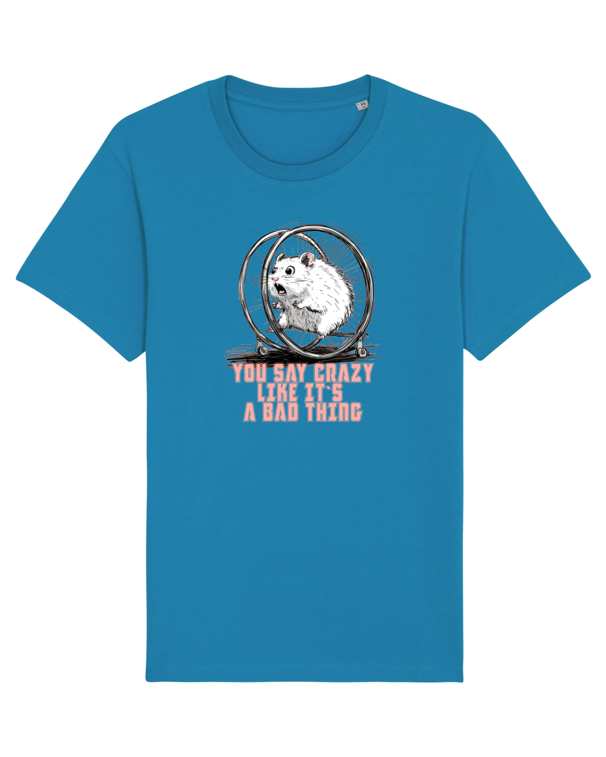 Tricou mânecă scurtă Unisex Rocker Azur