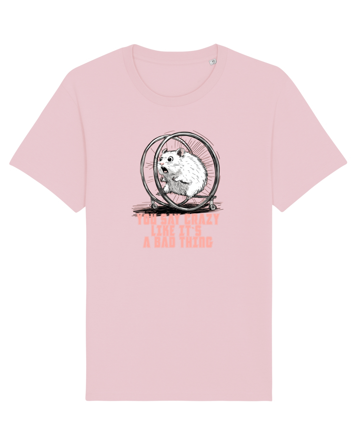 Tricou mânecă scurtă Unisex Rocker Cotton Pink