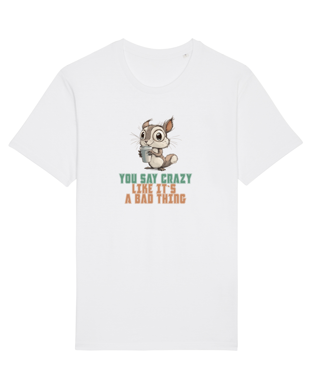 Tricou mânecă scurtă Unisex Rocker White