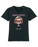 Born Grumpy | Grandpa | Bunicul Tafnos Tricou mânecă scurtă guler V Bărbat Presenter
