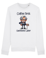 Coffee First Questions Later | Grandpa | Bunicul Tafnos Bluză mânecă lungă Unisex Rise