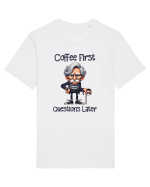 Coffee First Questions Later | Grandpa | Bunicul Tafnos Tricou mânecă scurtă Unisex Rocker