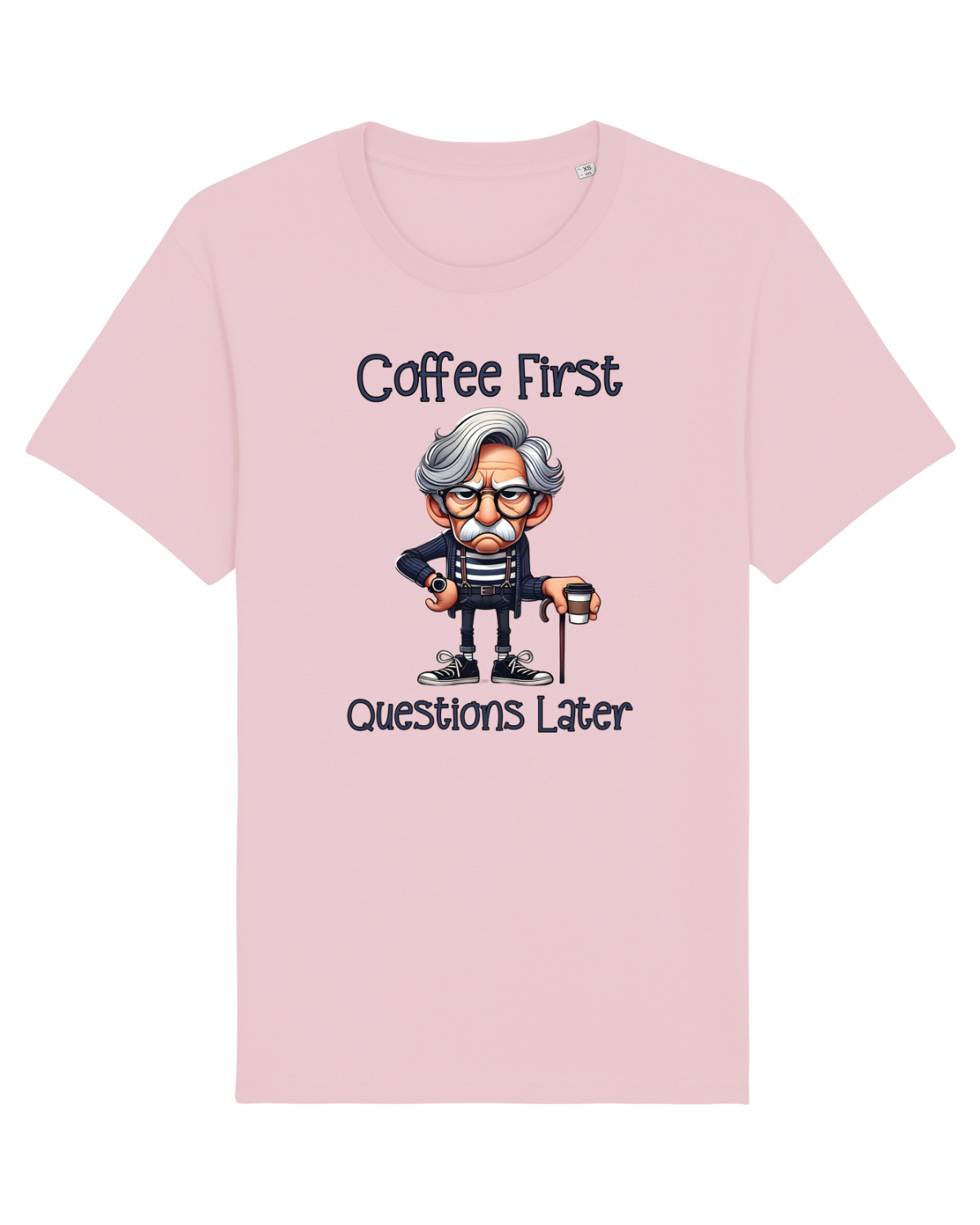 Tricou mânecă scurtă Unisex Rocker Cotton Pink