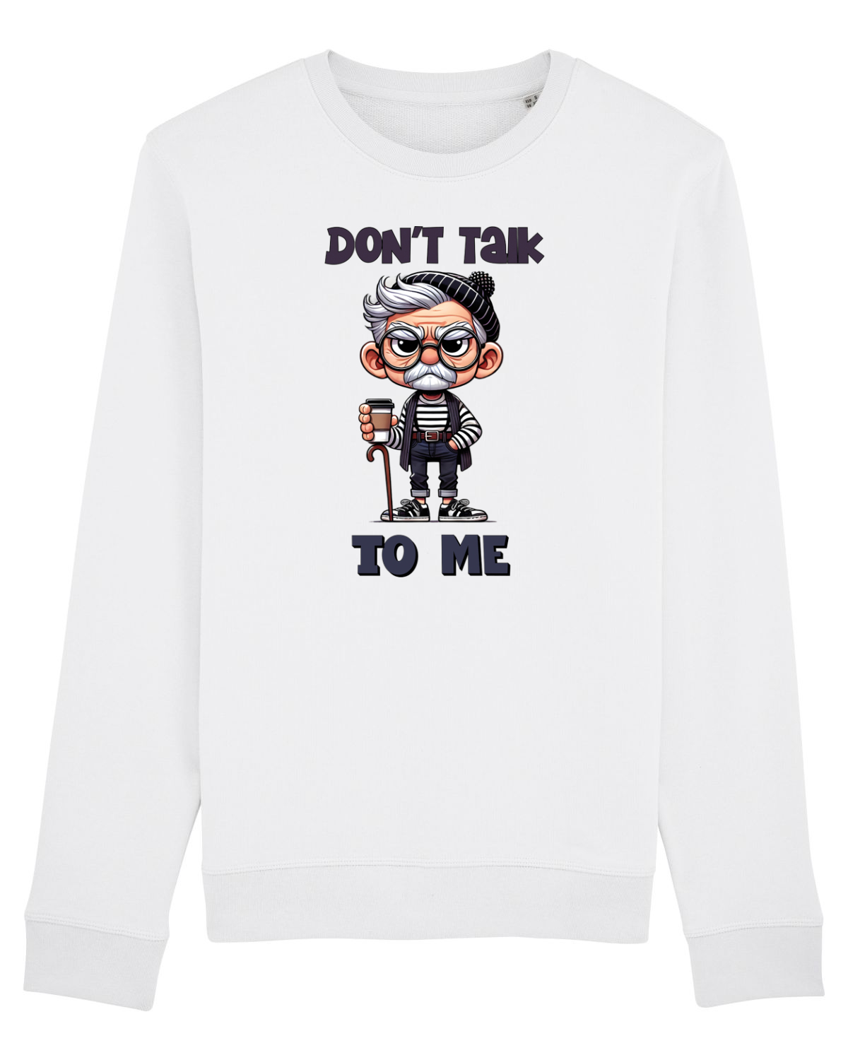 Bluză mânecă lungă Unisex Rise White
