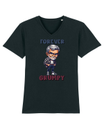 Forever Grumpy | Grandpa | Bunicul Tafnos Tricou mânecă scurtă guler V Bărbat Presenter