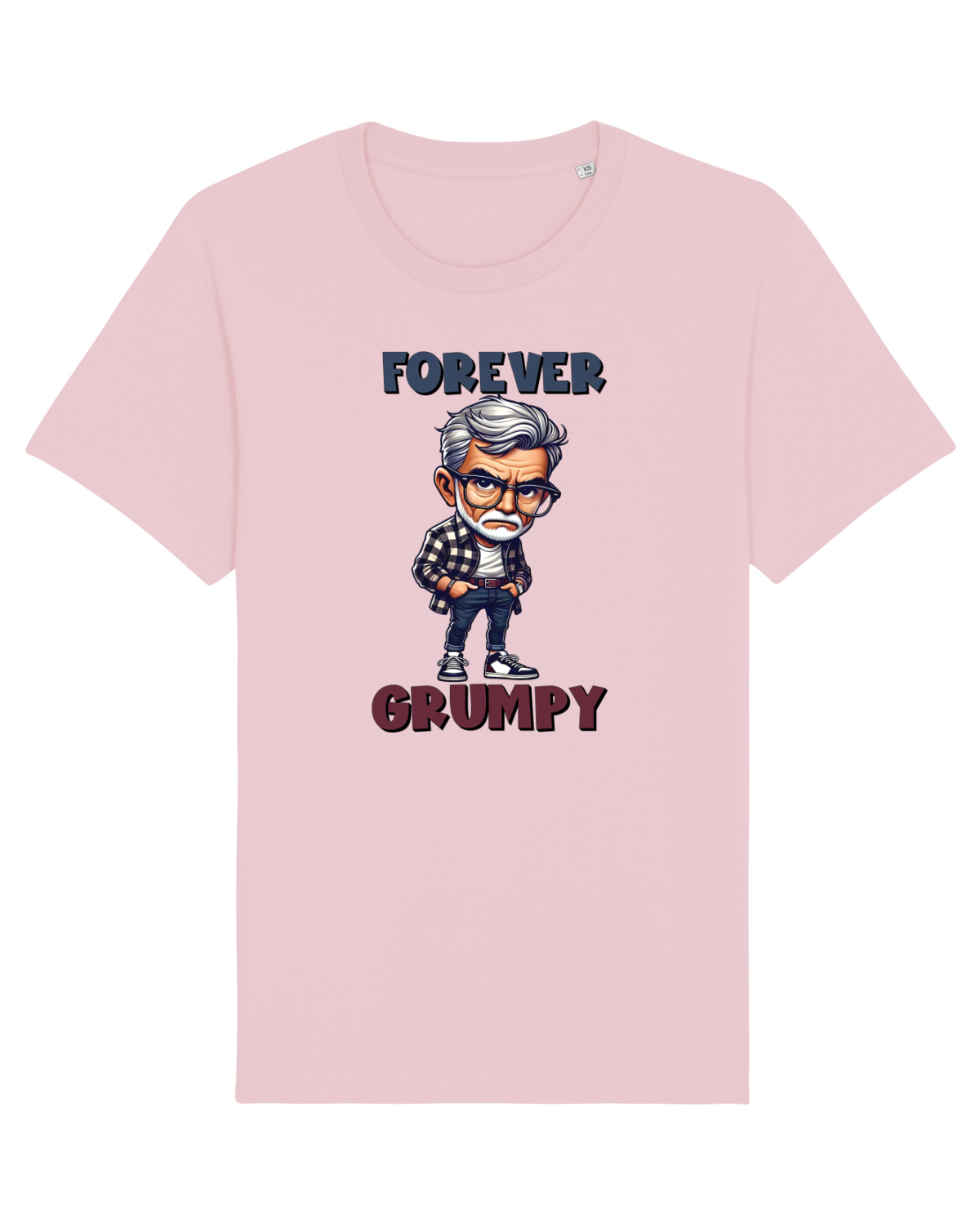 Tricou mânecă scurtă Unisex Rocker Cotton Pink