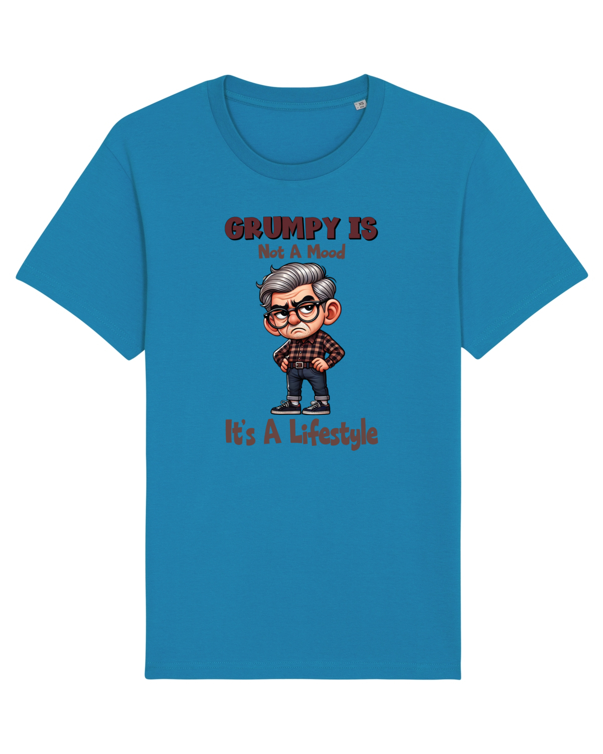 Tricou mânecă scurtă Unisex Rocker Azur