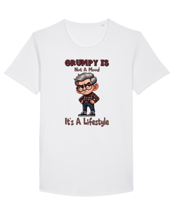 Grumpy Is Not A Mood It's A Lifestyle | Grandpa | Bunicul Tafnos White