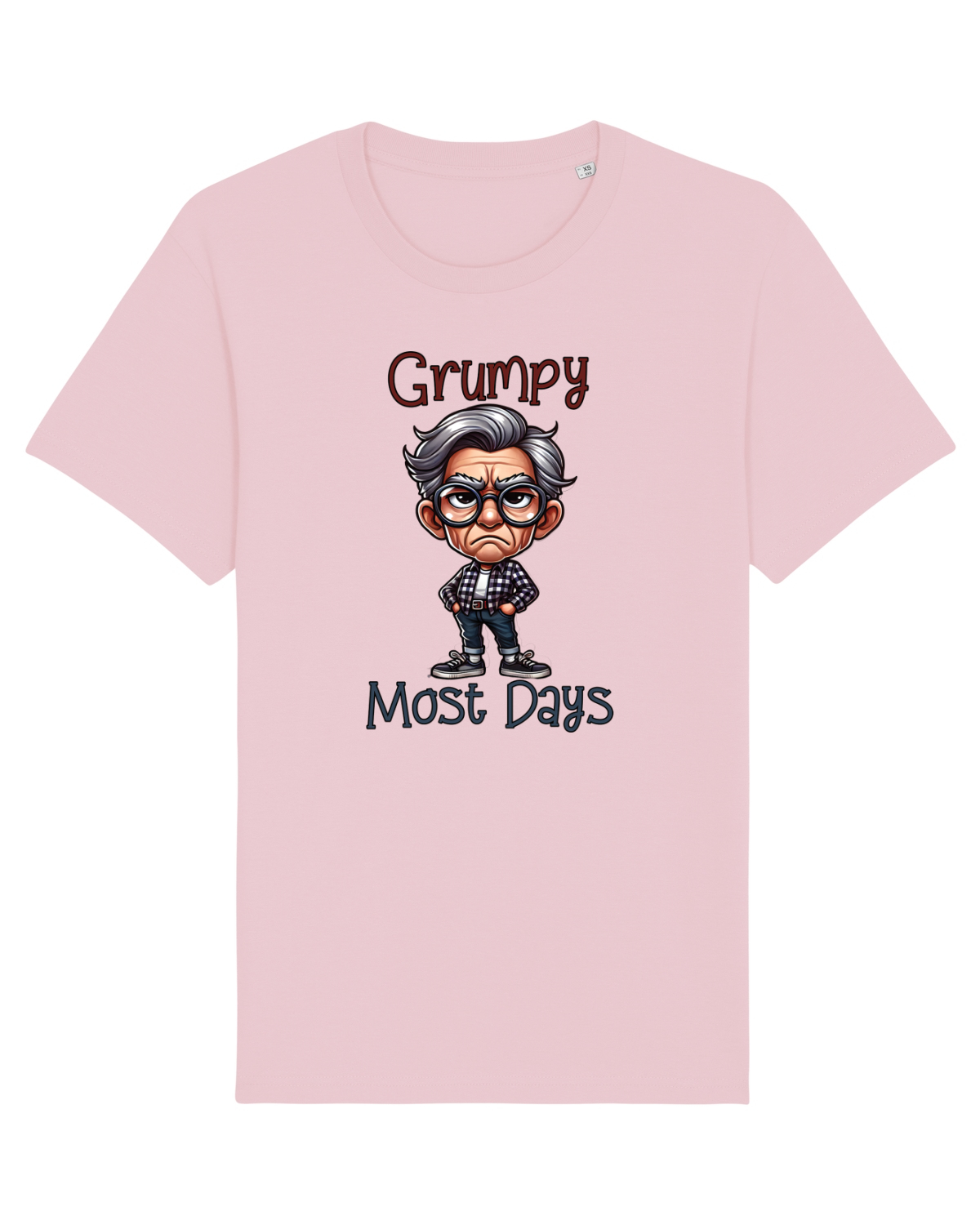 Tricou mânecă scurtă Unisex Rocker Cotton Pink