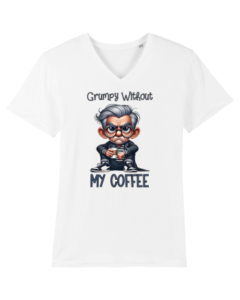 Grumpy Without My Coffee | Grandpa | Bunicul Tafnos White