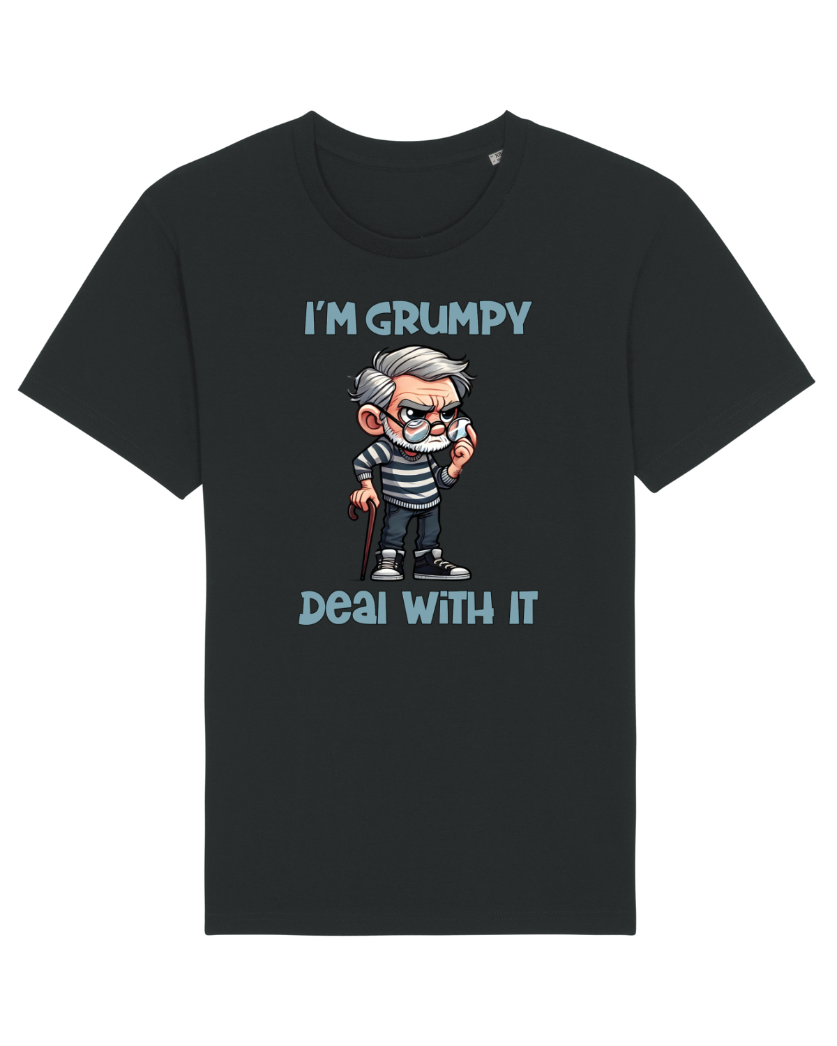 Tricou mânecă scurtă Unisex Rocker Black