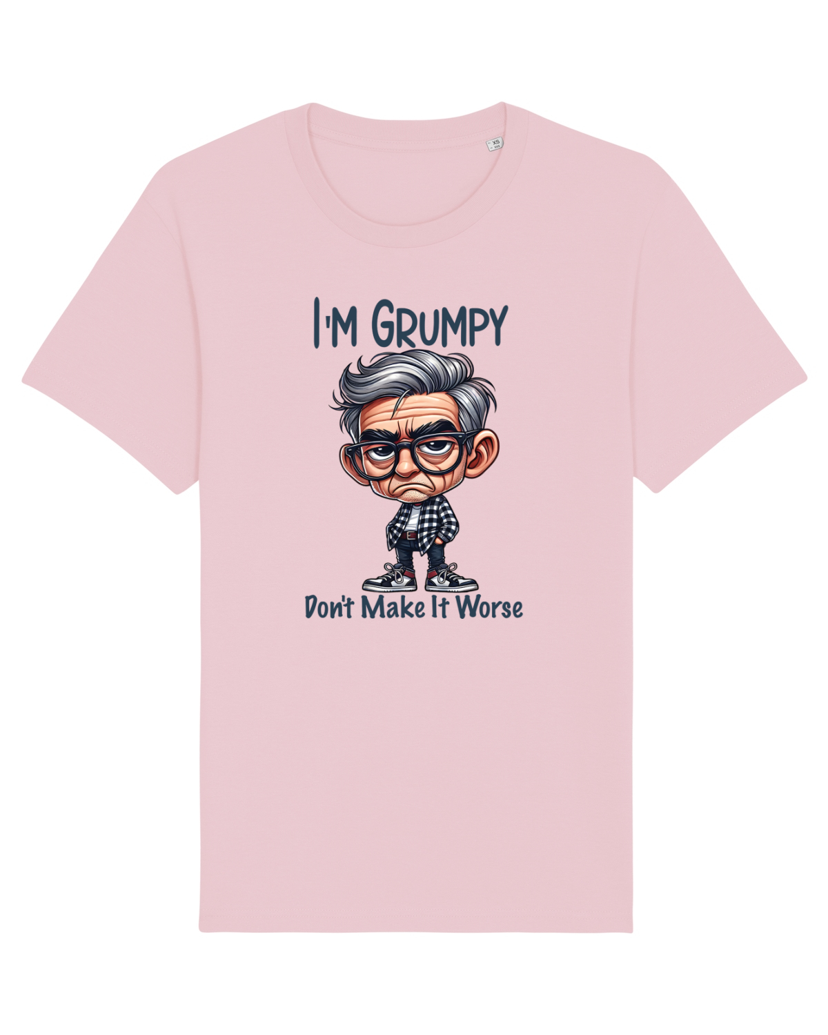 Tricou mânecă scurtă Unisex Rocker Cotton Pink